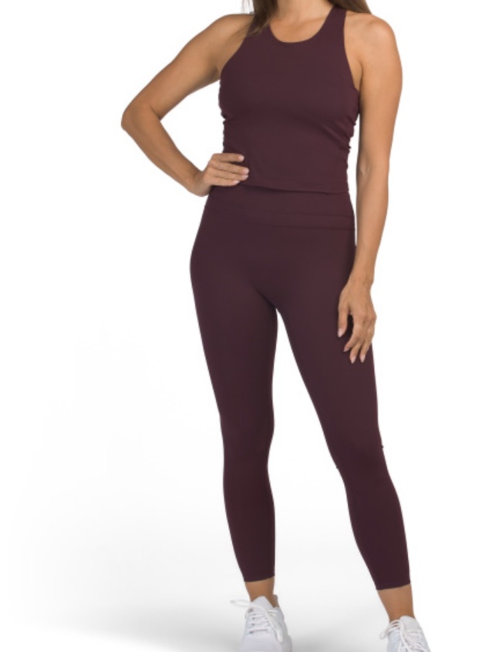 SPYDER Workout Leggings & Bra Tank Top Set - Noir